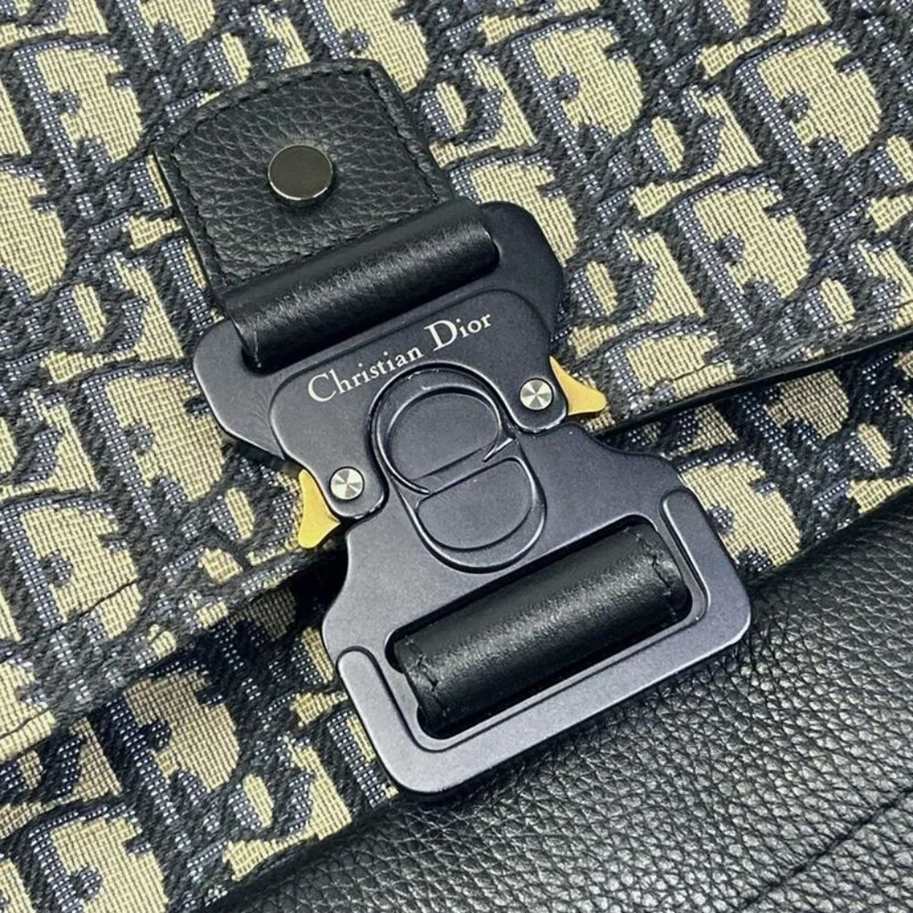 Dior Backpack Gallop Oblique Navy Ivory - Picture 12 of 15